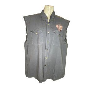 Biker Eagle Daytona Beach Bike Week 2006 Cutoff sleeve Shirt Large